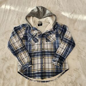Zoo York Blue and Gray Plaid Kids Shirt